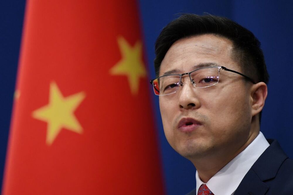 Chinese Foreign Ministry spokesman Zhao Lijian.