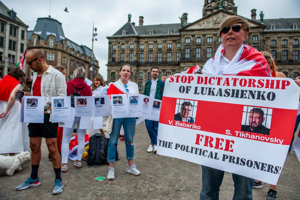 A 2021 protest in Amsterdam.
