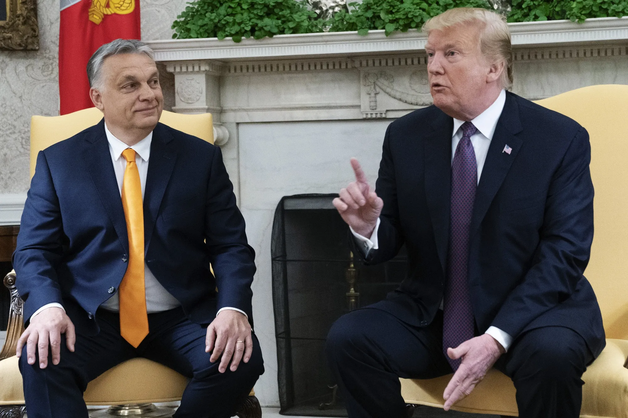 Hungarian Prime Minister Viktor Orban and US&nbsp;President Donald Trump&nbsp;in 2019.