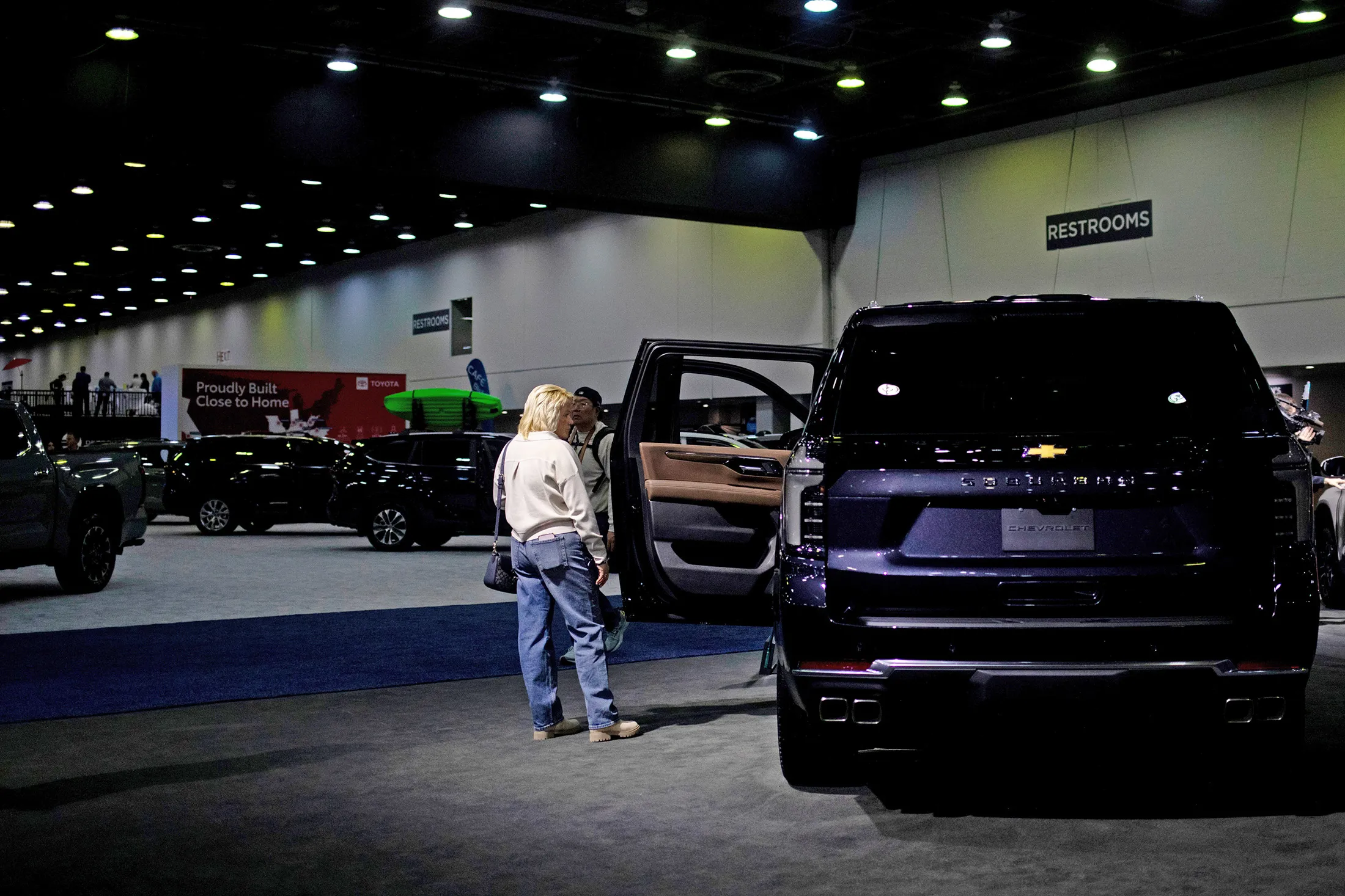 A Chevrolet Suburban High Country SUV at the Detroit Auto Show on&nbsp;Jan. 14.