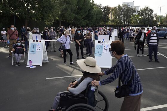 Disneyland’s Toy Story Parking Lot Opens for Mass Vaccinations