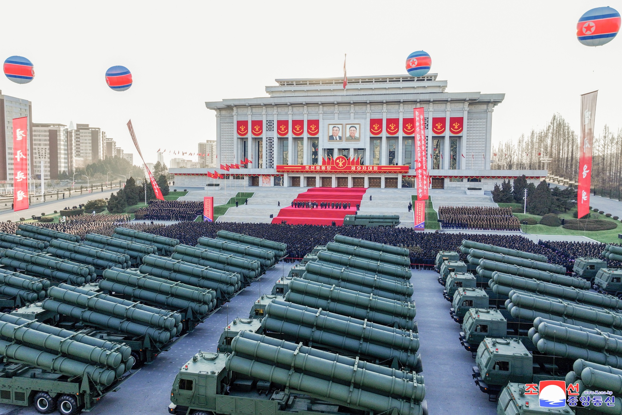 In this photo provided by the North Korean government, its leader Kim Jong Un attends a military ceremony in Pyongyang, North Korea, Wednesday, Feb. 18, 2026. Independent journalists were not given access to cover the event depicted in this image distributed by the North Korean government. The content of this image is as provided and cannot be independently verified. Korean language watermark on image as provided by source reads: "KCNA" which is the abbreviation for Korean Central News Agency. (Korean Central News Agency/Korea News Service via AP) Photographer: 朝鮮通信社/KCNA via KNS