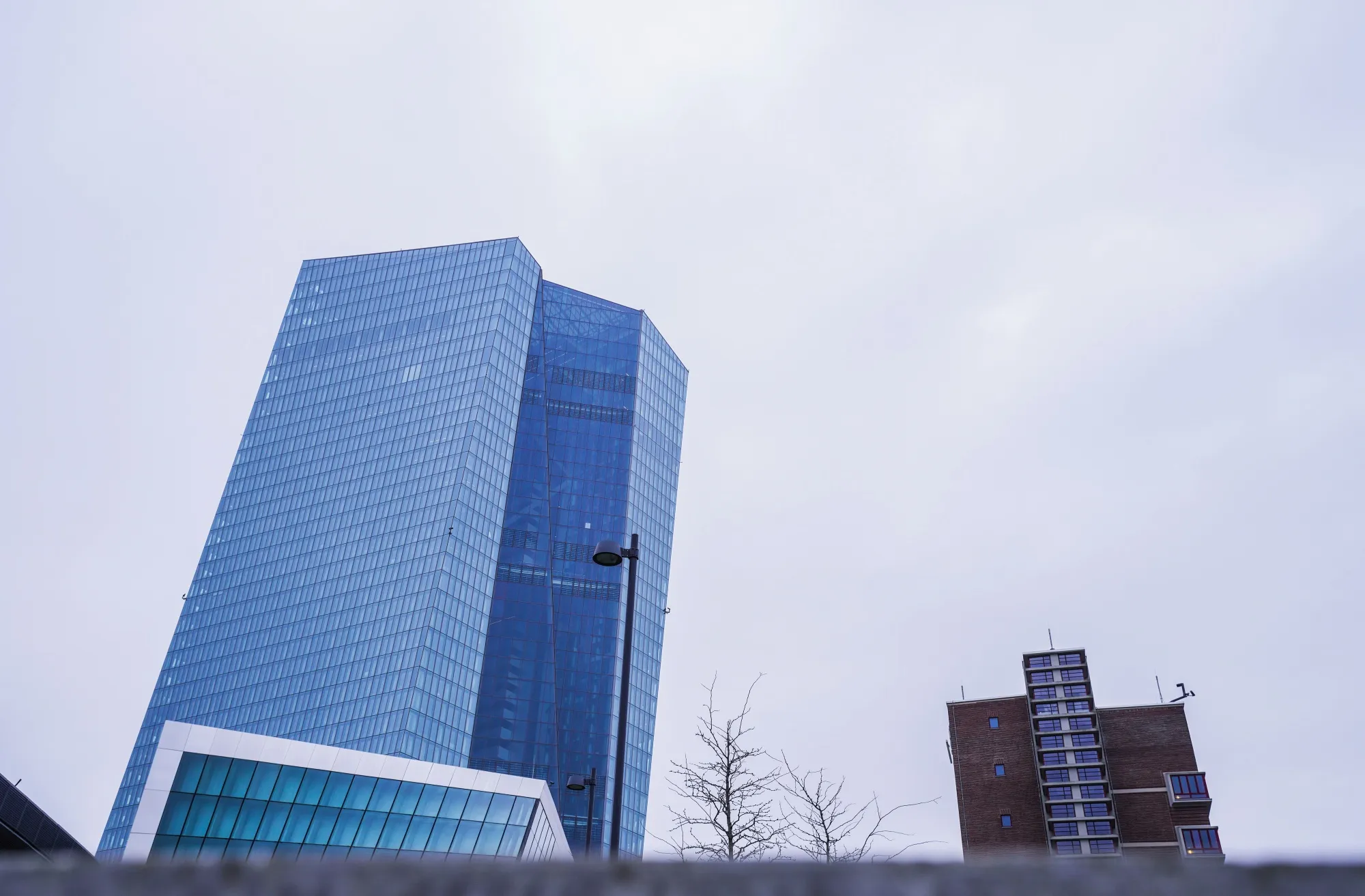 The headquarters of the European Central Bank in Frankfurt, Germany.