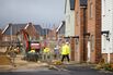 Partially completed homes in Chelmsford, UK.