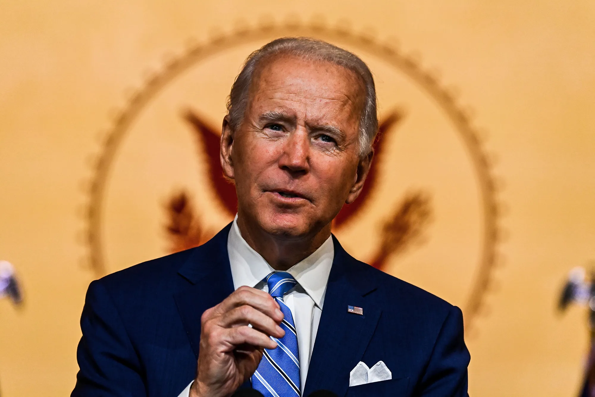 Joe Biden speaks&nbsp;in Wilmington, Delaware, on Nov.&nbsp;25.