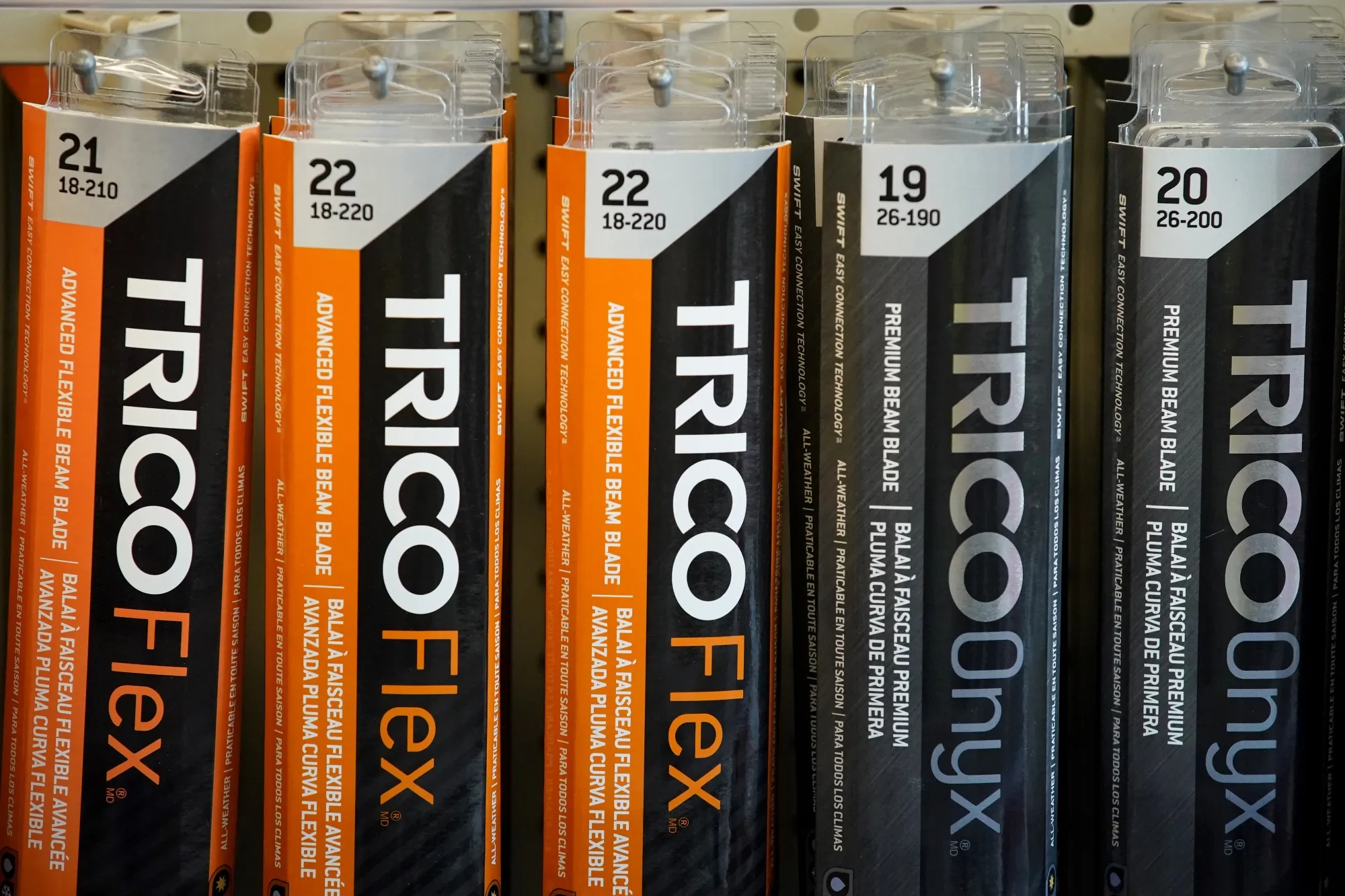 Trico wiper blades at an auto parts store in Provo, Utah.