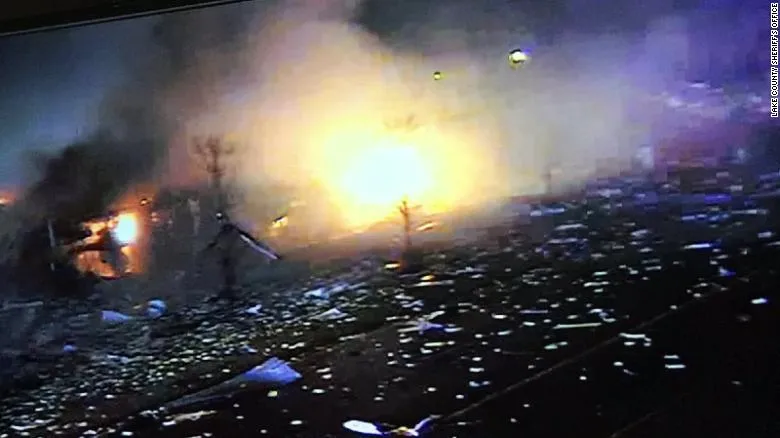 Explosion at the plant in Waukegan, Illinois