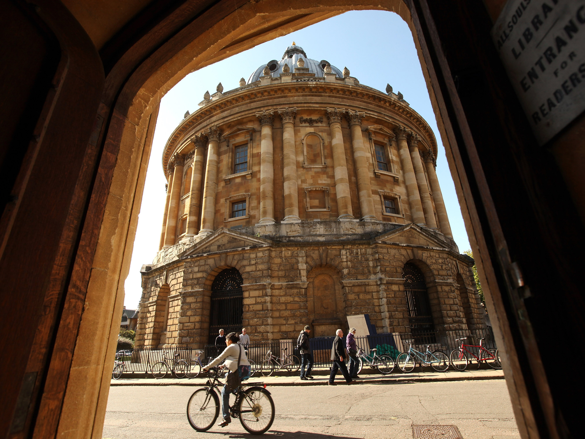 The Radcliffe Camera building at Oxford University.