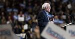 Bernie Sanders speaks in Durham, New Hampshire on Feb. 10.