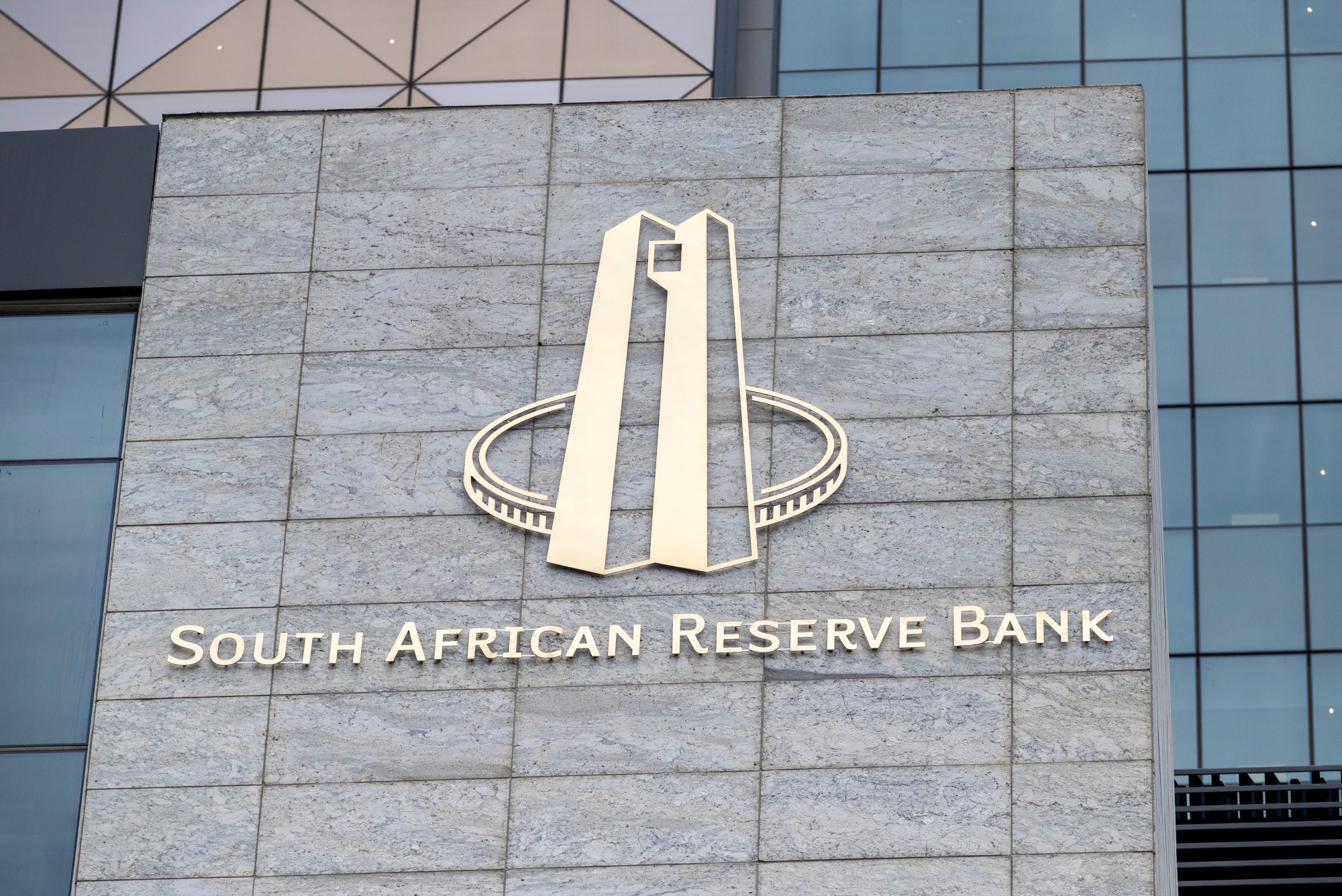 The South African Reserve bank headquarters in Pretoria, South Africa, on Wednesday, Feb. 18, 2026. South Africa's unemployment rate dropped to the lowest level in more than five years in the fourth quarter, as the community and social services and construction sectors added workers. Photographer: Leon Sadiki/Bloomberg