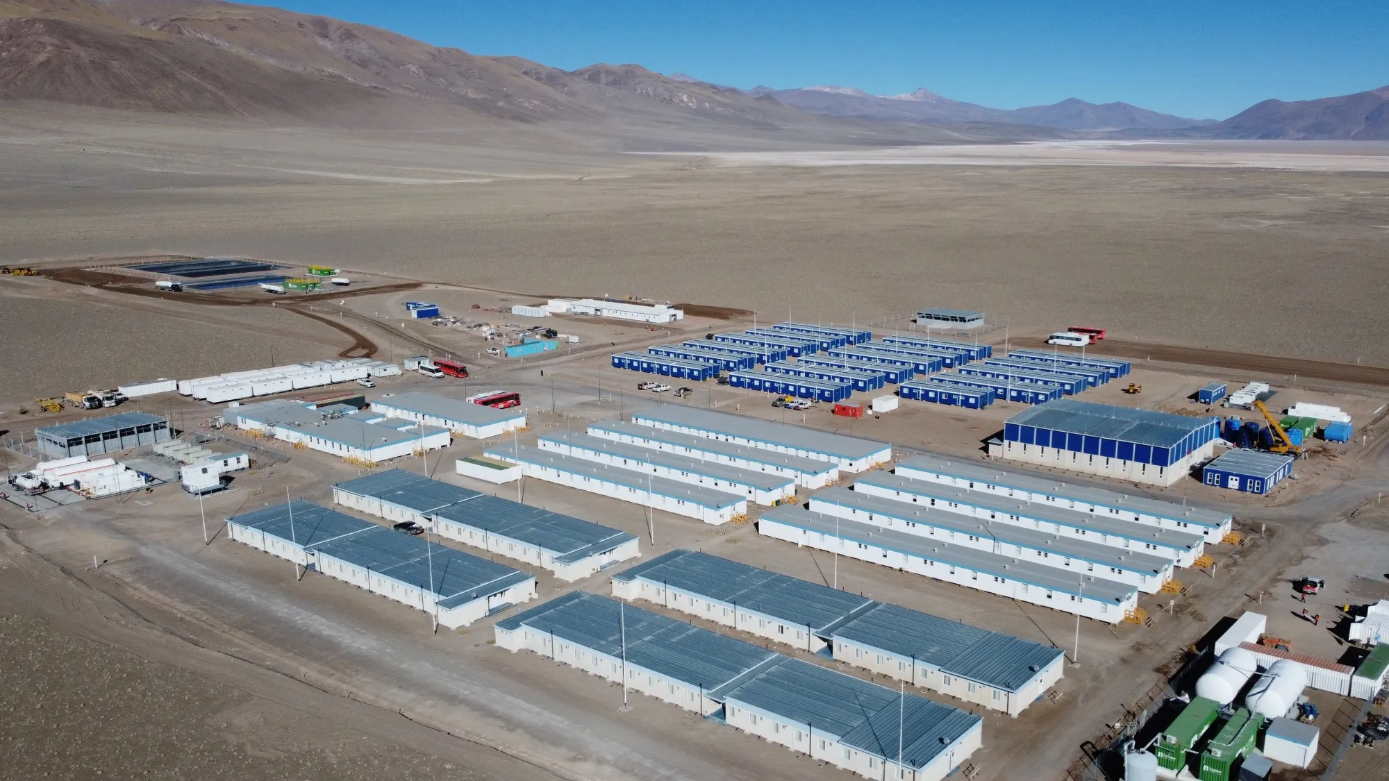 Living quarters at Rio Tinto’s Rincon lithium project in Salta, Argentina.