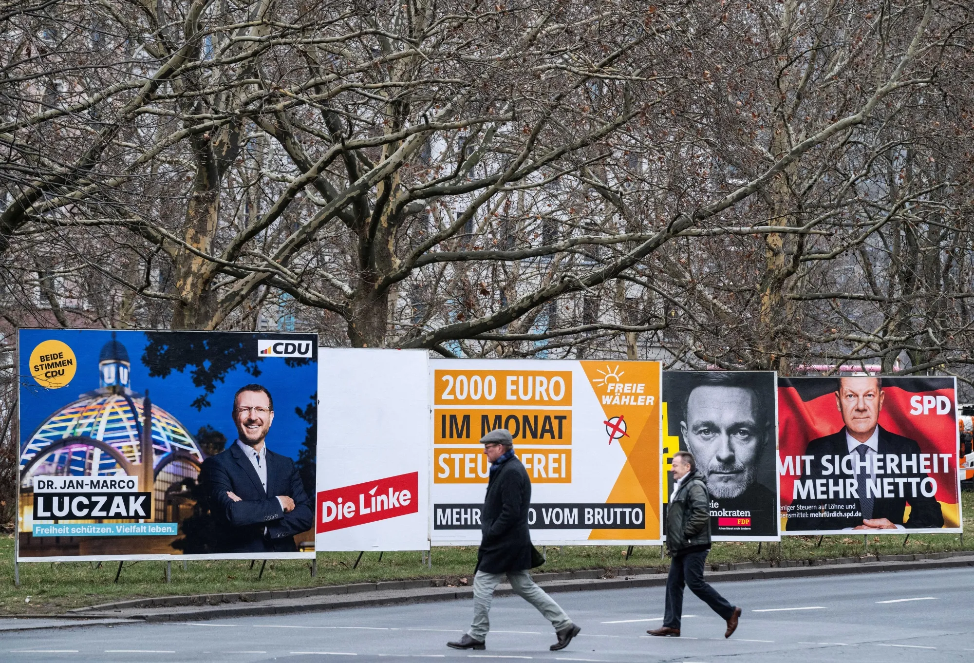 Election campaign posters in Berlin.