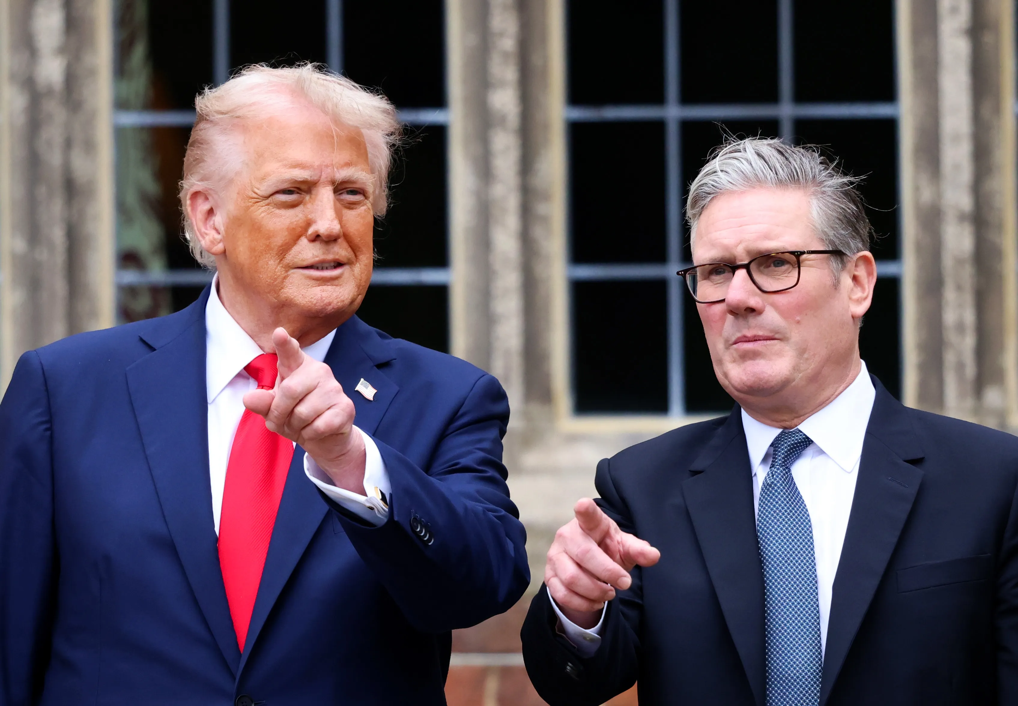 US President Donald Trump and UK Prime Minister Keir Starmer