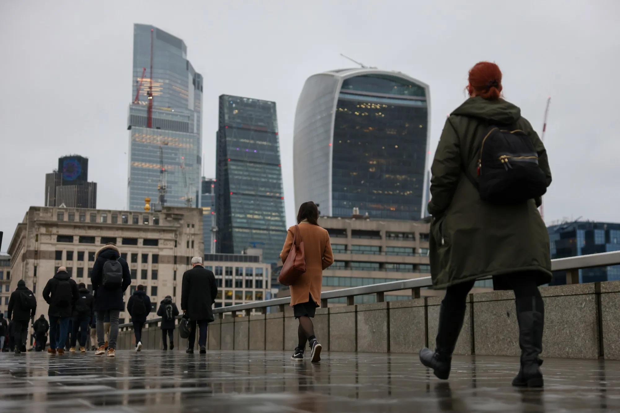 Commuters&nbsp; in London.&nbsp;