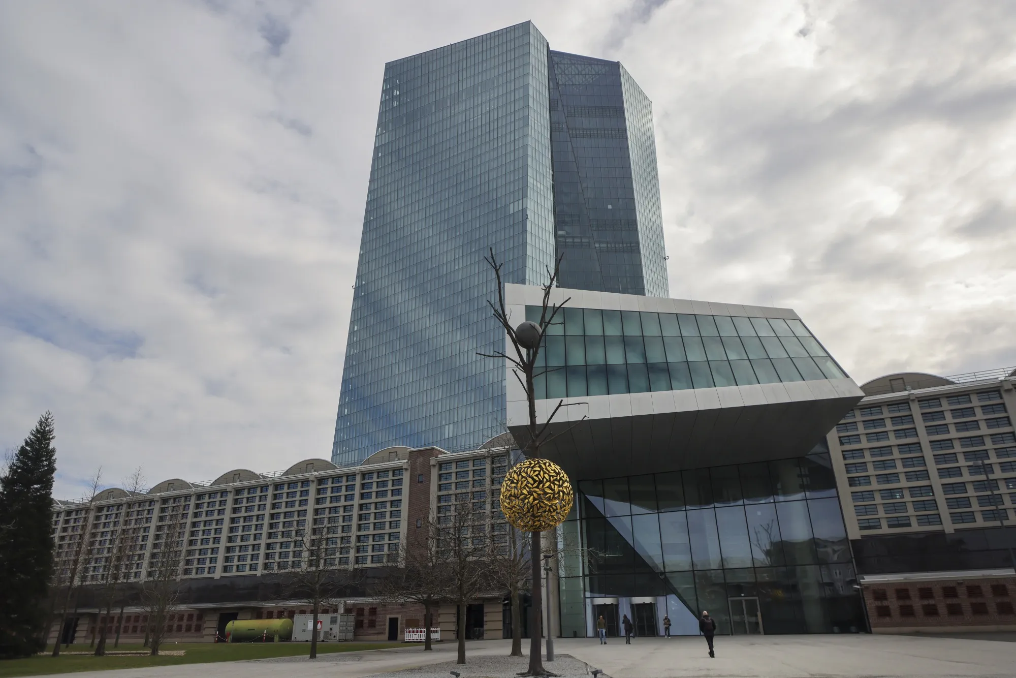 The headquarters of the European Central Bank&nbsp;in Frankfurt, Germany.