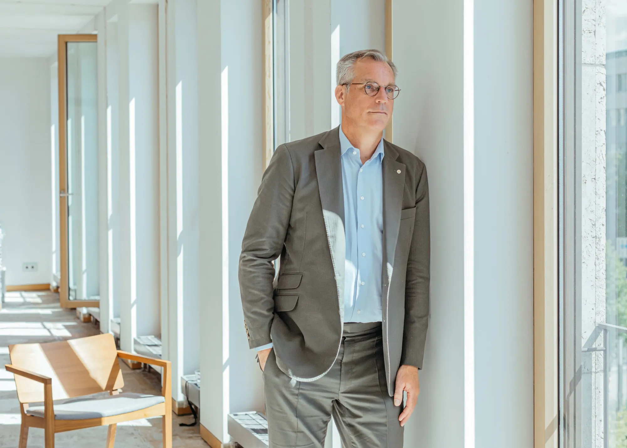Salzgitter’s Gunnar Groebler at&nbsp;Bloomberg's office in Berlin.
