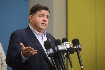 Illinois Governor JB Pritzker At The FABTECH Chicago Expo