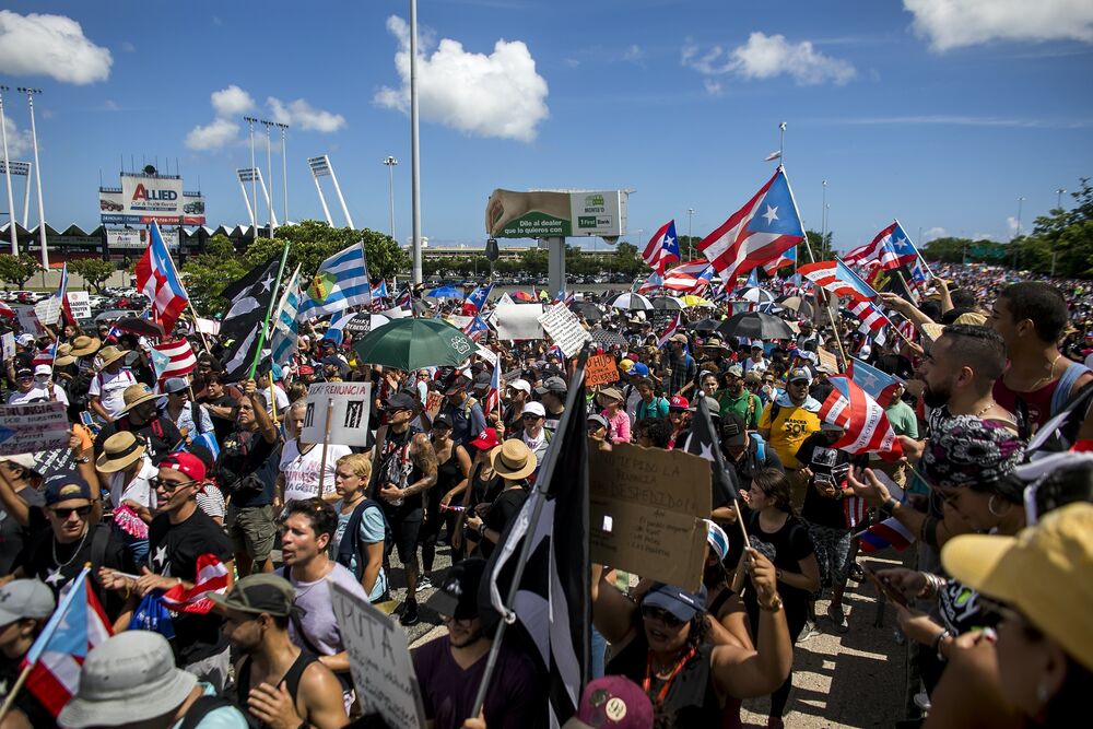 Image result for political unrest in Puerto Rico 2019 - 2020
