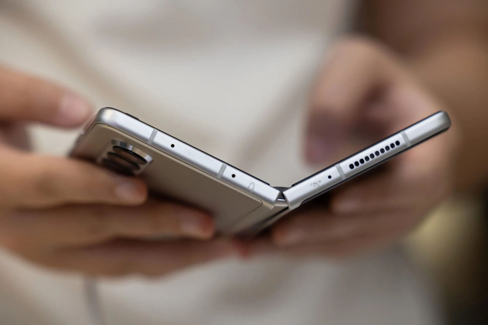 The Samsung Galaxy Z Fold 3 smartphone.