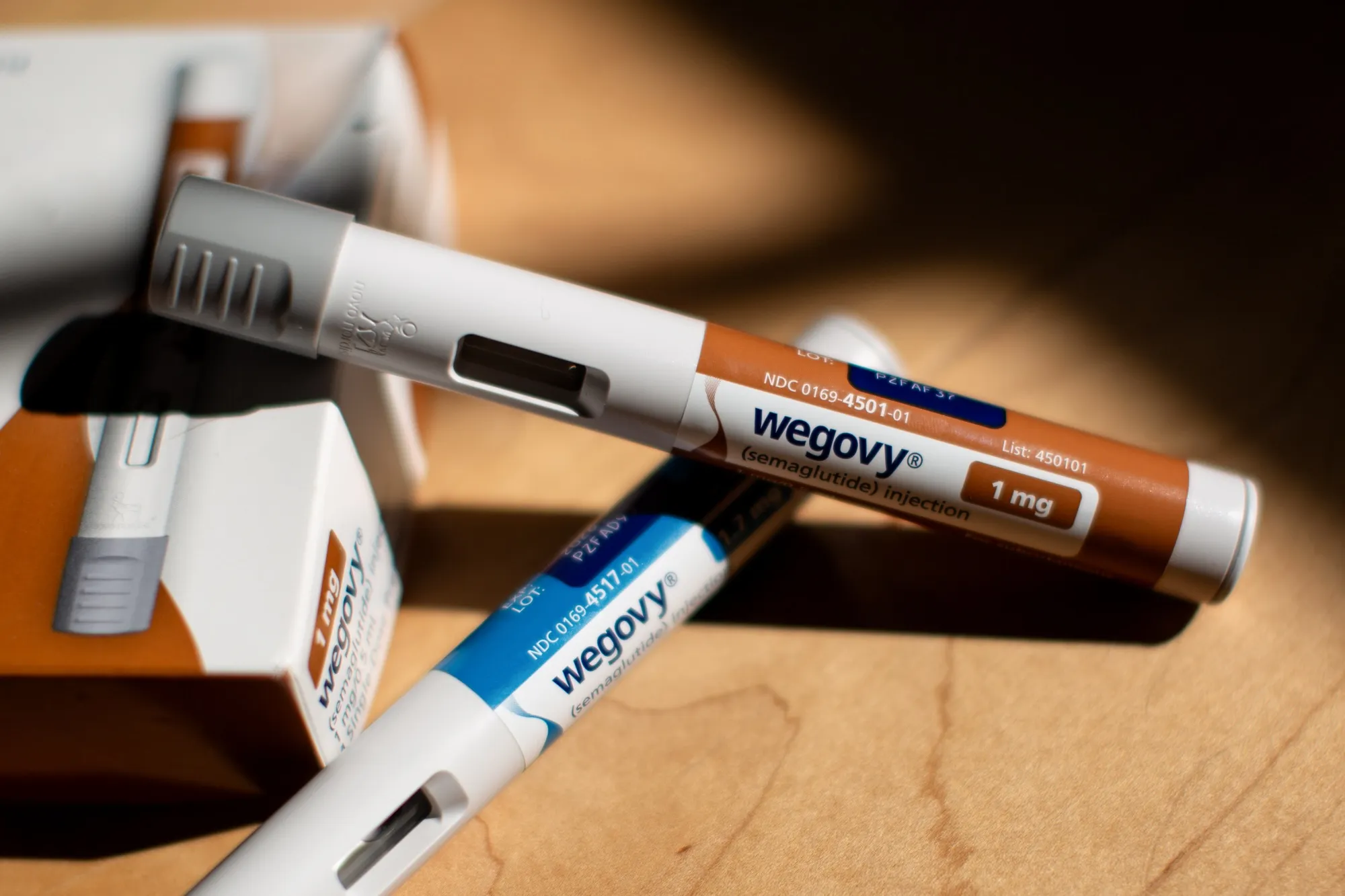 Wegovy injection pens.
