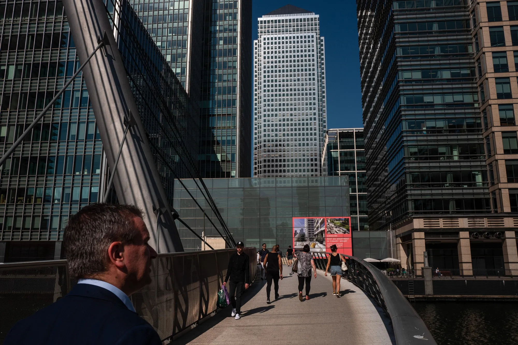 The Canary Wharf&nbsp;district of London.&nbsp;