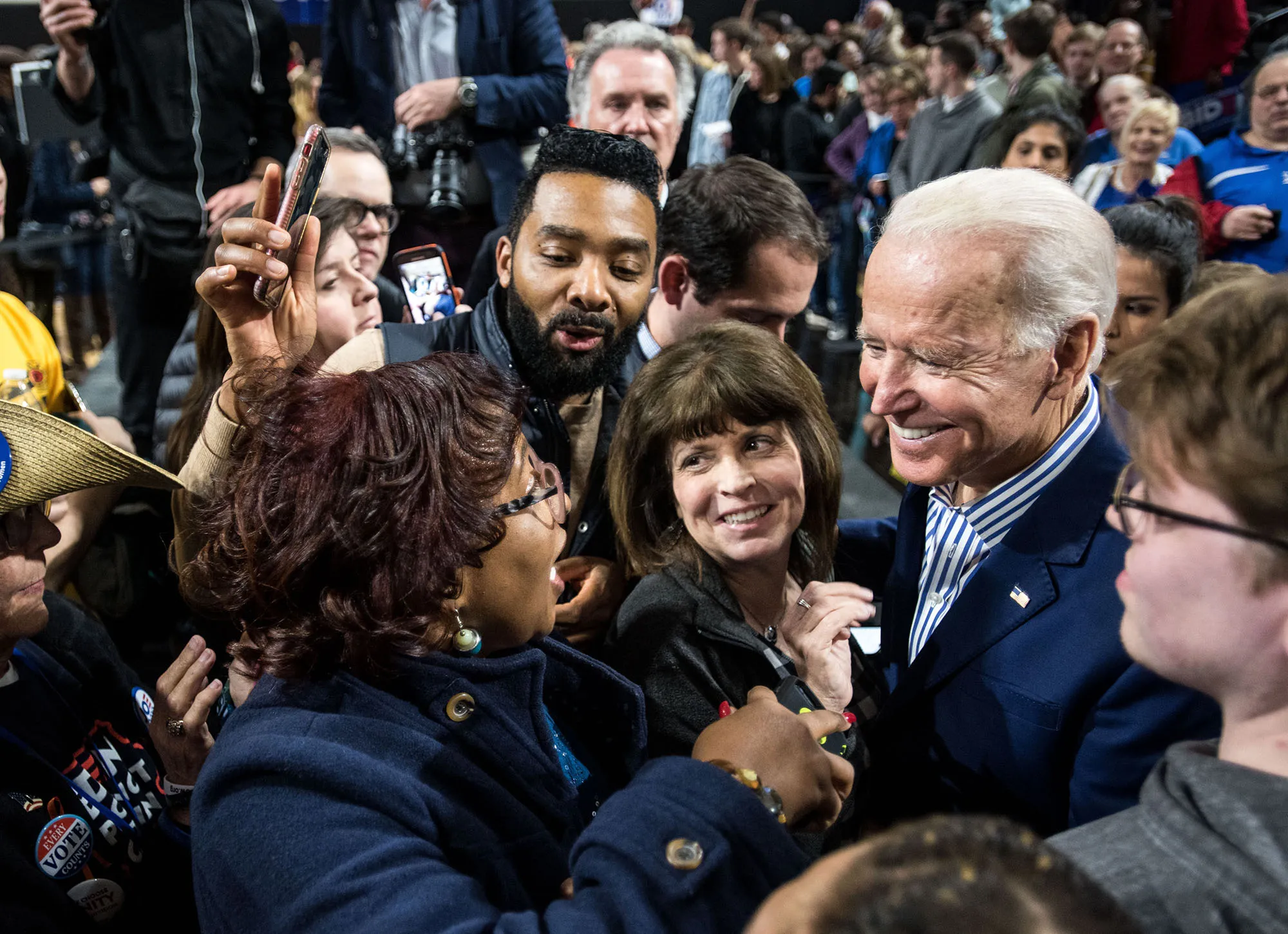 Joe Biden is all smiles.