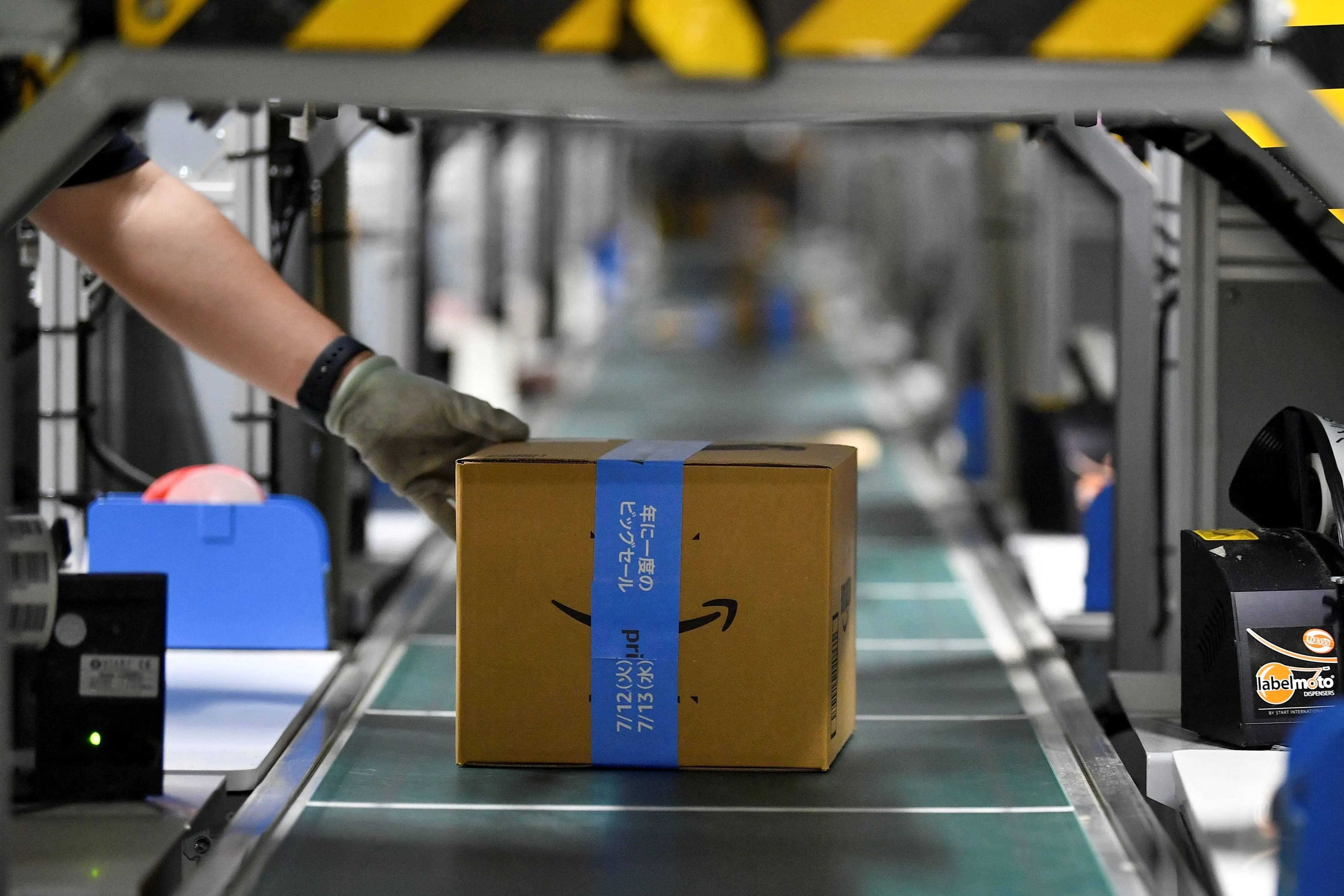 An Amazon fulfillment center in Japan.&nbsp;