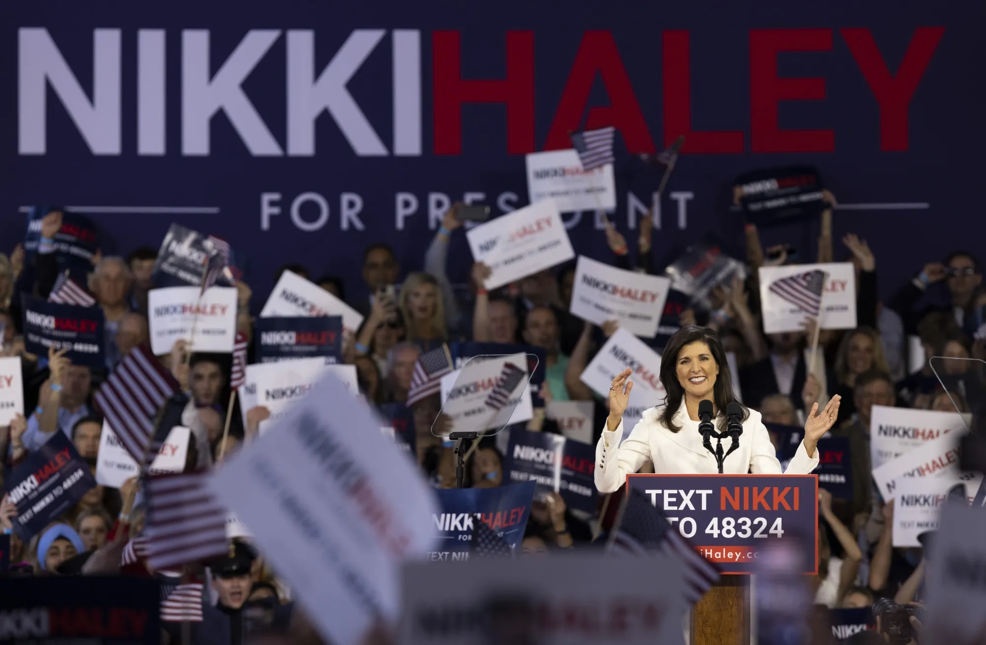 Nikki Haley&nbsp;in Charleston, South Carolina, on Feb. 15.&nbsp;