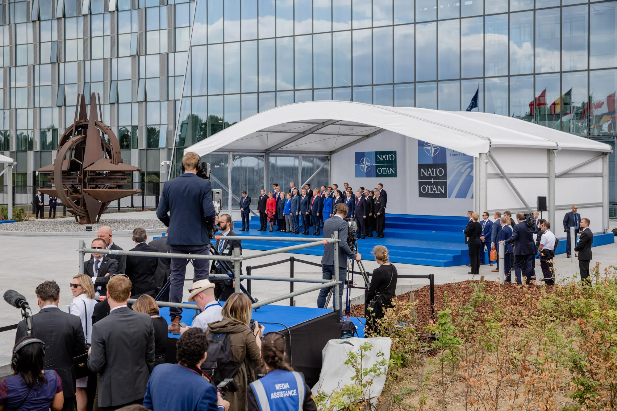 President Trump In Europe For NATO Summit 