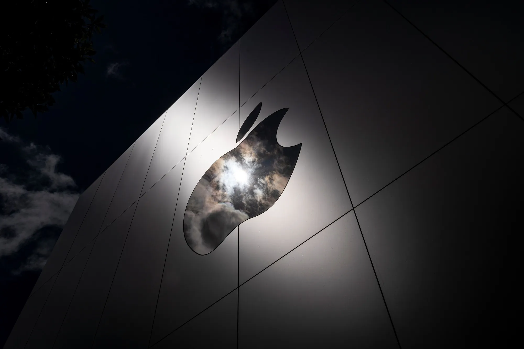 The Apple logo on a store in San Francisco, California, U.S.