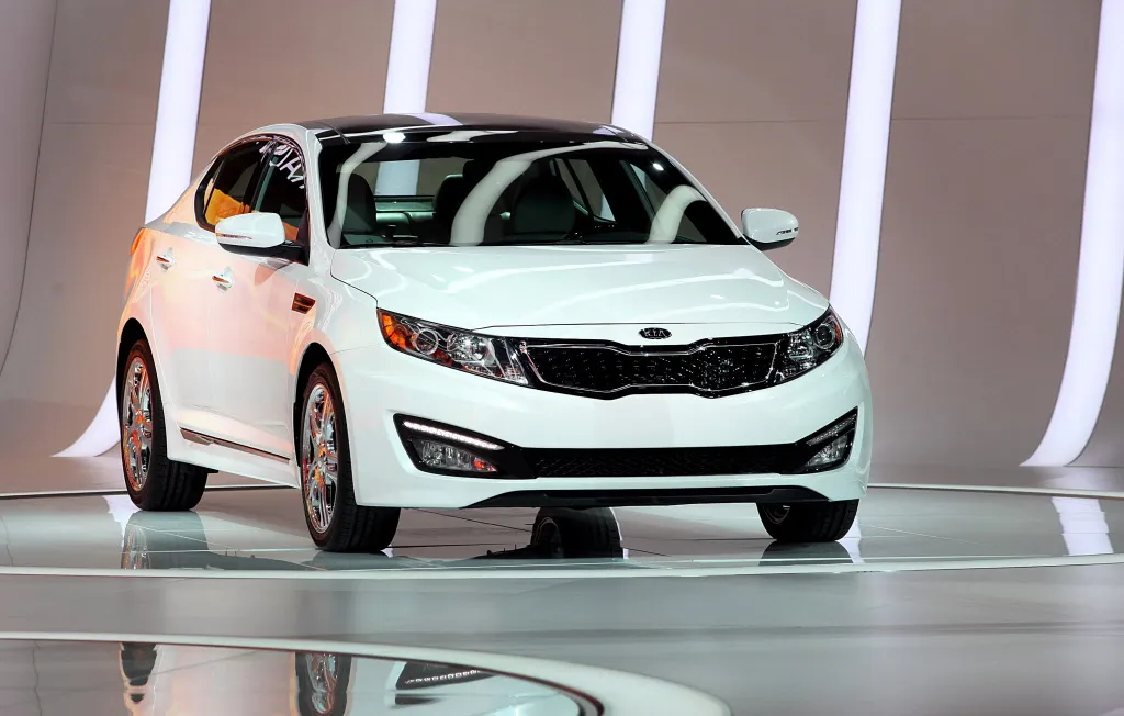 Kia Optima at the&nbsp;2012 Chicago Auto Show.&nbsp;