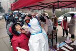 Residents in Anyang City are tested on Jan. 10.