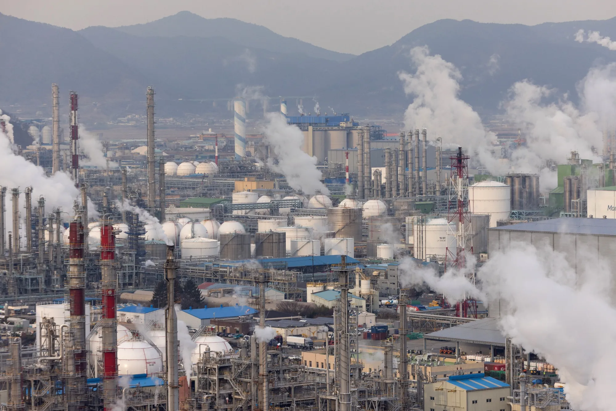 The Lotte Chemical Corp. plant in the Yeosu Industrial Complex in Yeosu, South Korea.