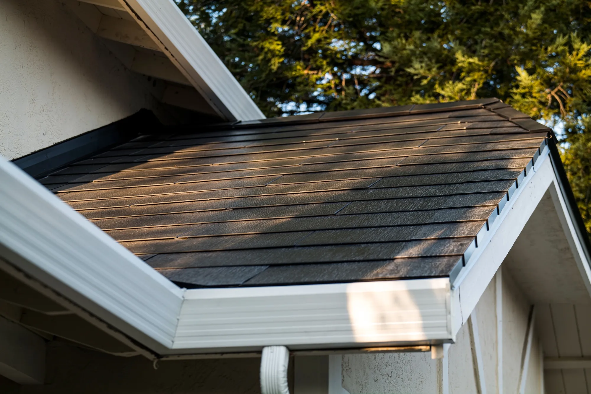 A Tesla&nbsp;Solar Roof on a home in San Ramon, California.