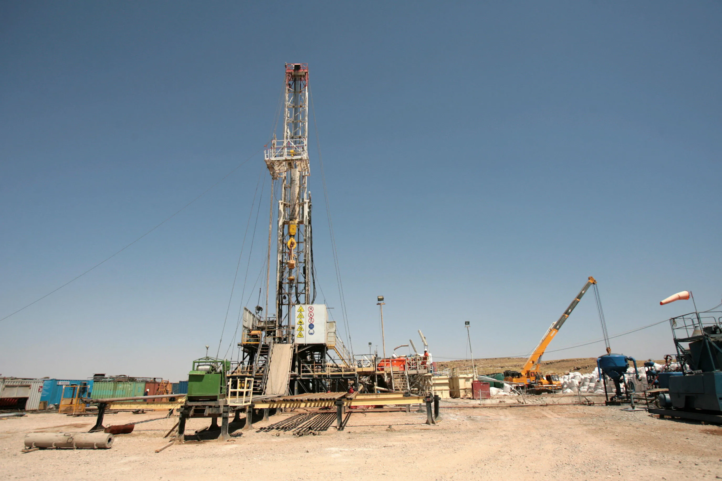 A drilling site in the autonomous Iraqi region of Kurdistan.