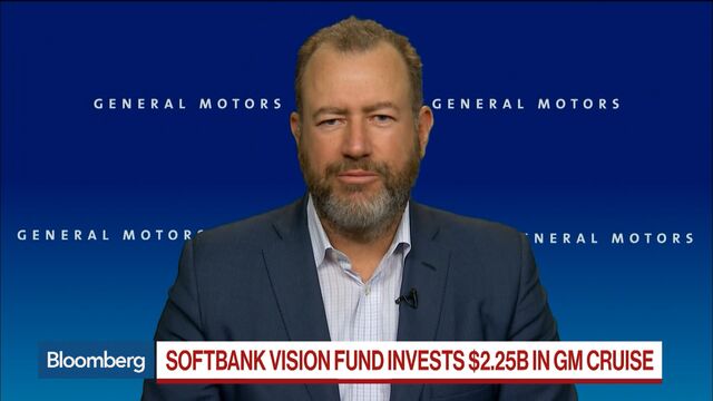 Softbank Vision fund invests $2.25 billion in GM self driving cars
