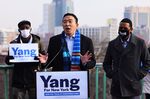 As in his presidential campaign, Andrew Yang has made his pitch for a guaranteed income a signature feature of his mayoral run. But he’s one of a number of candidates pitching the idea. 