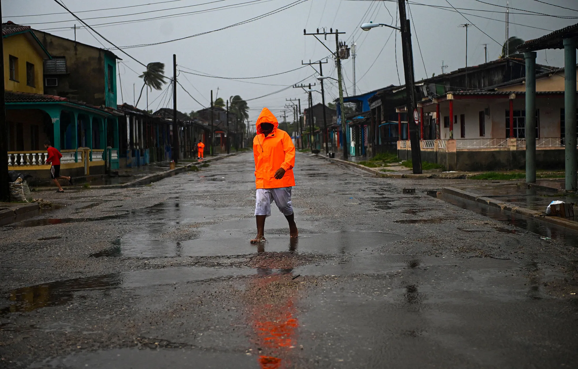 Batabano, Mayabeque province as Hurricane Ida passes through eastern Cuba.