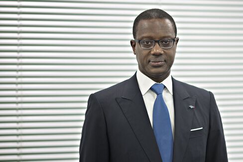 Tidjane Thiam at the bank’s headquarters on Feb. 4.