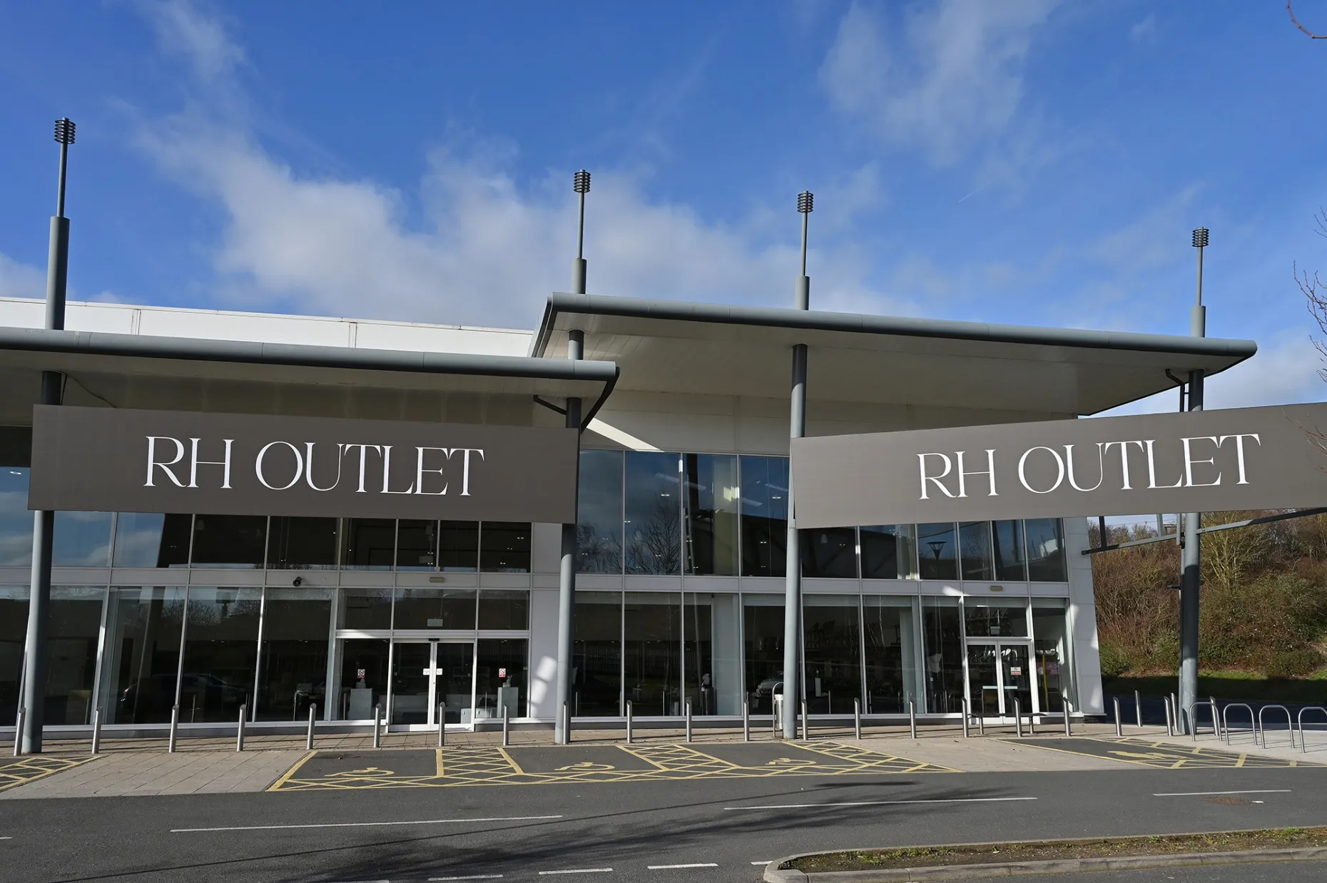 An RH Outlet furniture retail store&nbsp;in Grays, UK.