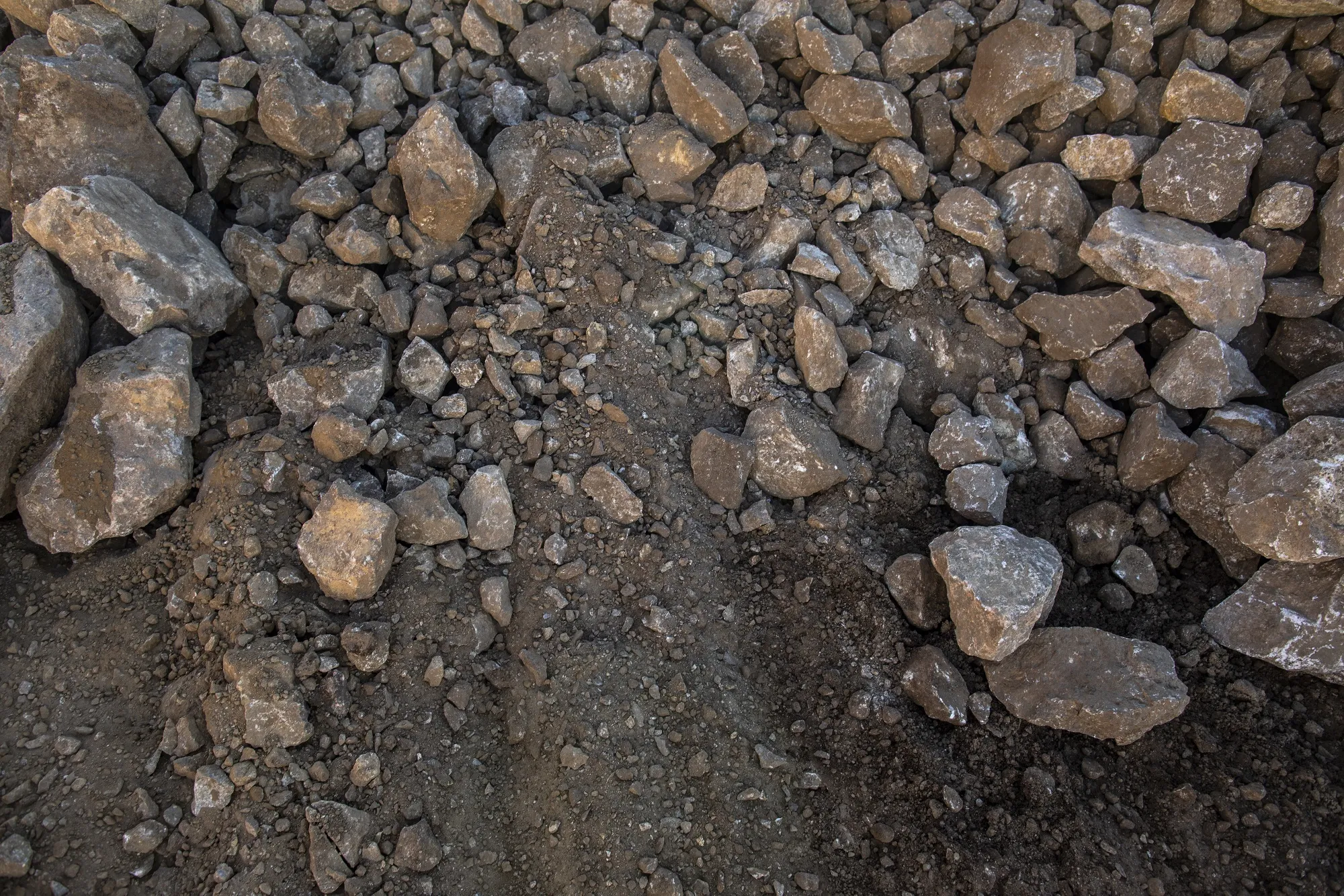 Raw Ore At An Open-Pit Mine