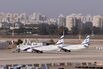El Al Israel Airlines passenger aircraft in Tel Aviv.&nbsp;