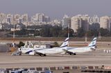 El Al Israel Airlines passenger aircraft in Tel Aviv. 