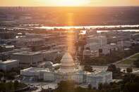 Aerial Views Of Washington As White House Open To Extending Shutdown Deadline