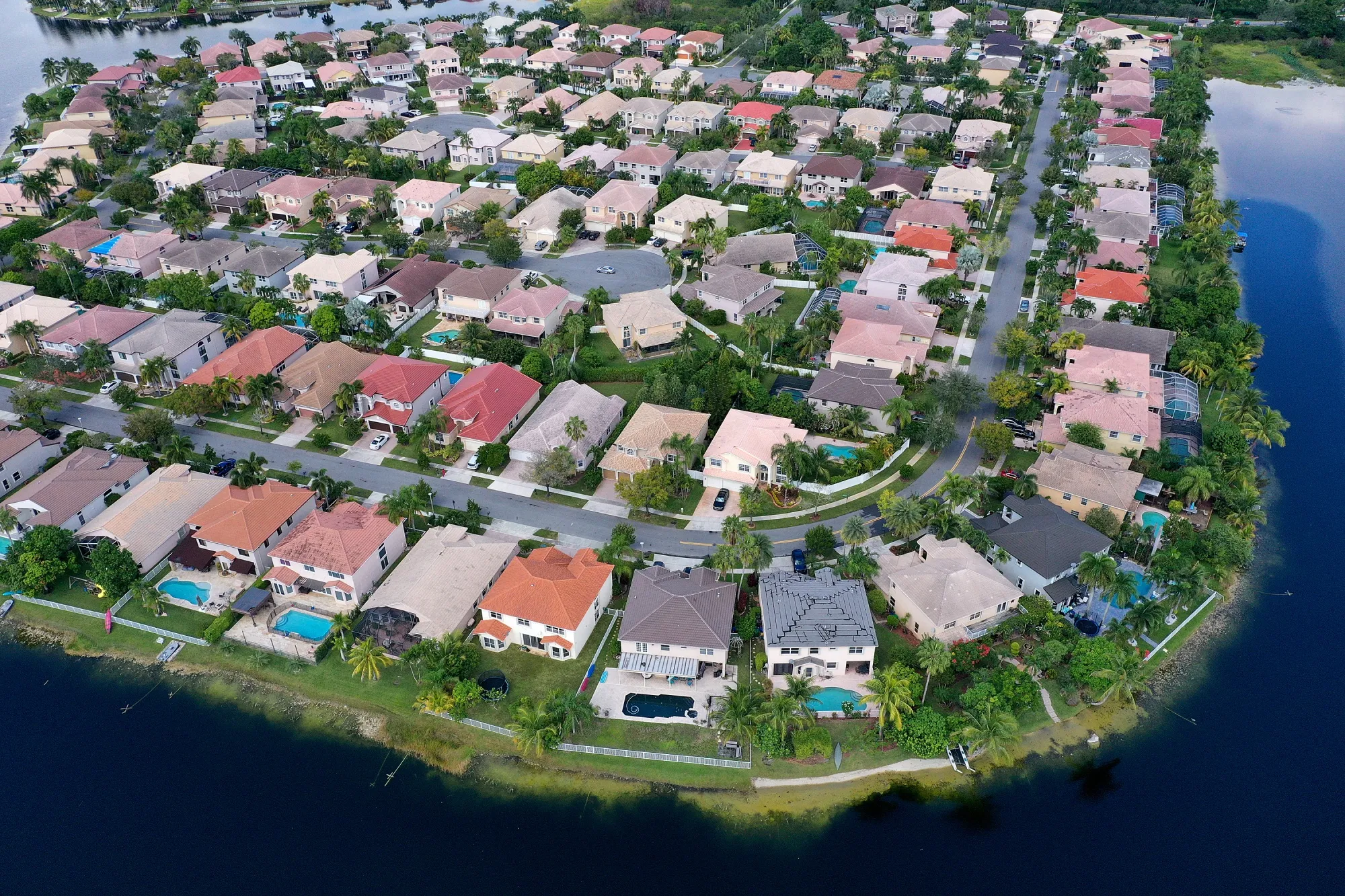 Homes in Miramar, Florida.