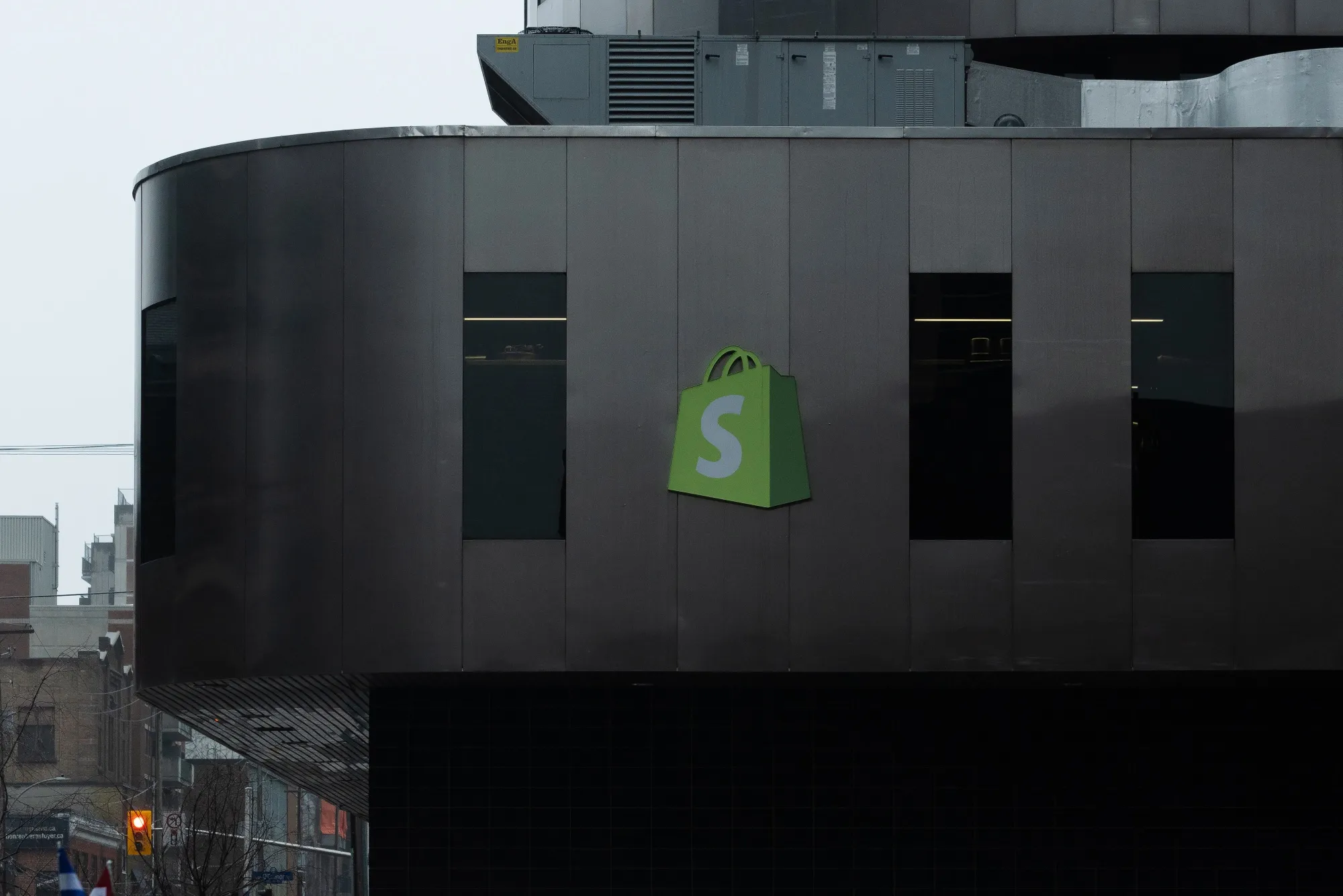 Signage on Shopify headquarters in Ottawa