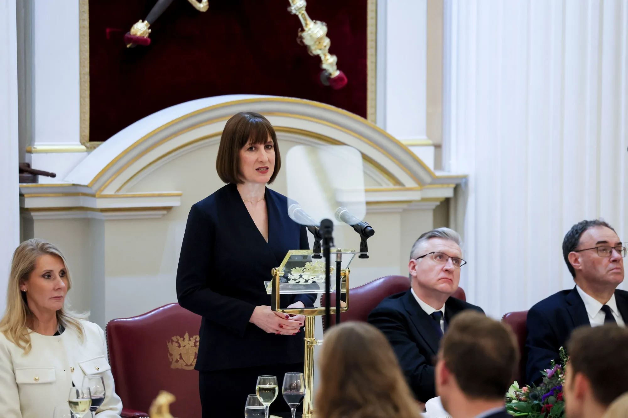 UK Chancellor Of The Exchequer Rachel Reeves Mansion House Speech