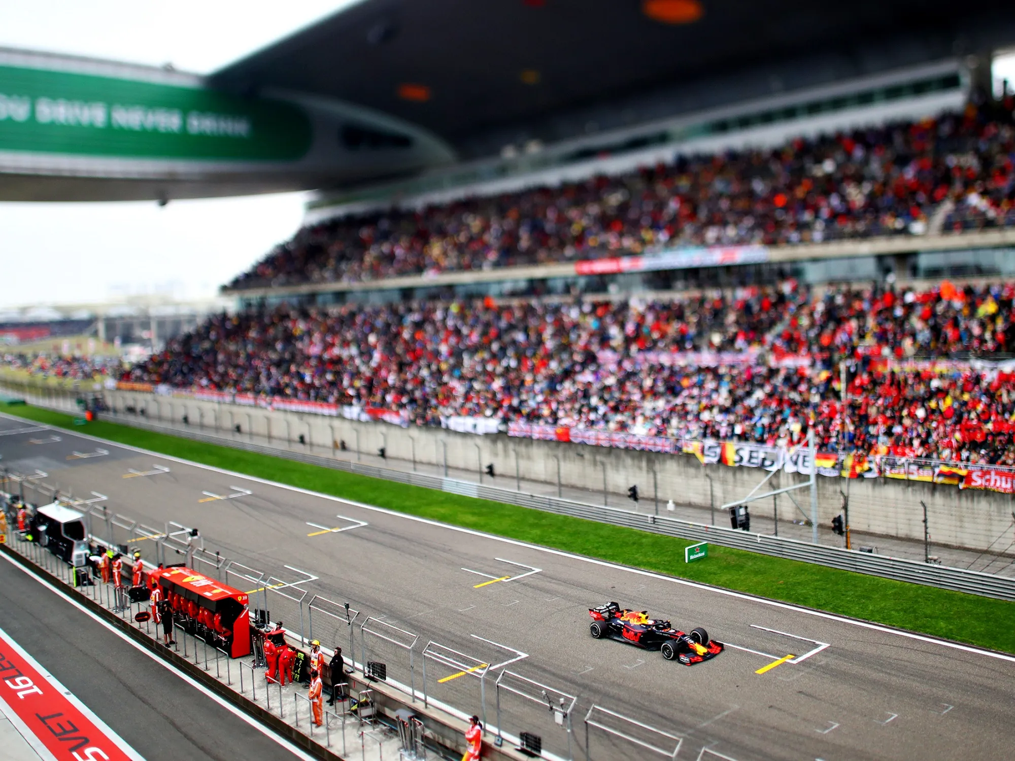 An Aston Martin Red Bull Racing RB15 on track during the Formula One&nbsp;Grand Prix of China in Shanghai in April 2019.