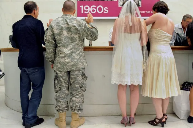 Couples getting married in California in 2013