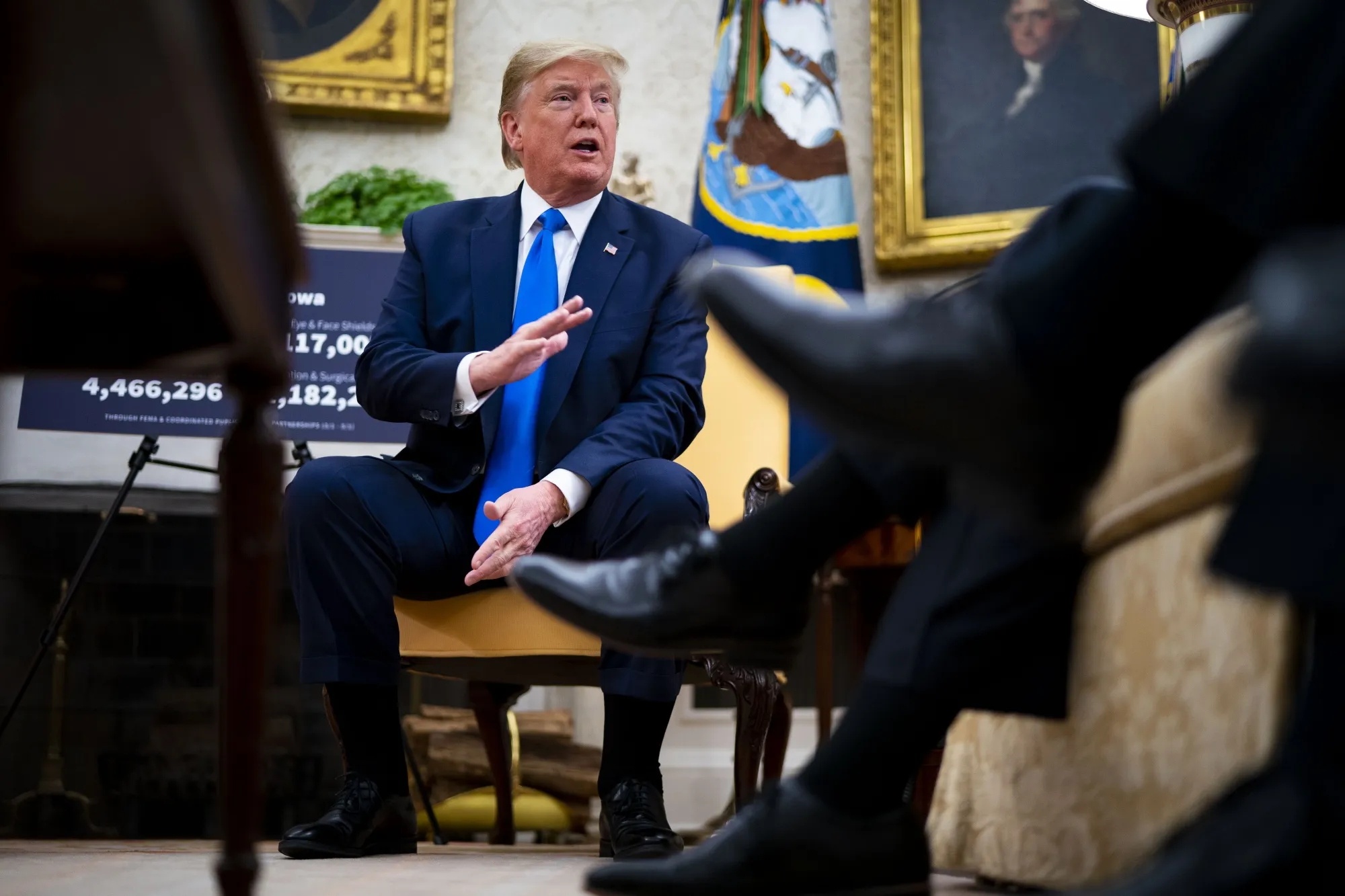 Donald Trump speaks at the White House on&nbsp;May 6.&nbsp;